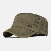 Adjustable Military Men's Cap – Mason-Olive green-State of Style