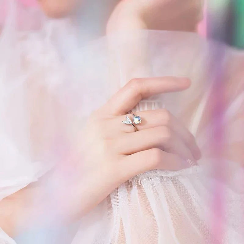 Adjustable Moonstone Ring | Elegant Jewellery-State of Style