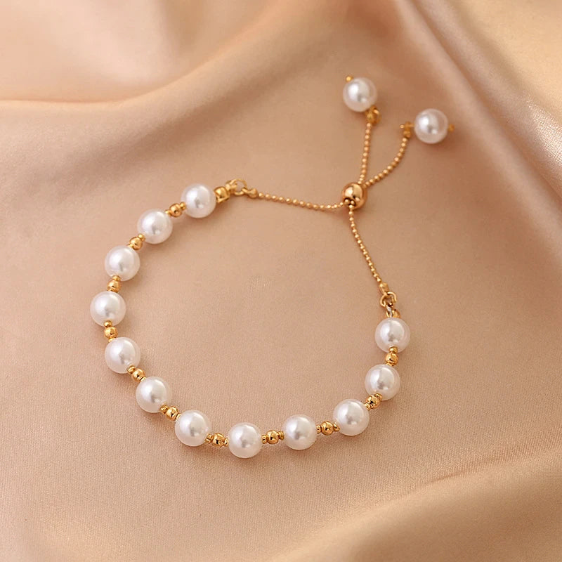 Adjustable Pearl Bracelet | Elegant & Versatile Jewellery-State of Style