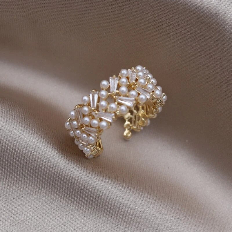 Adjustable Pearl Ring | Elegant Design-State of Style
