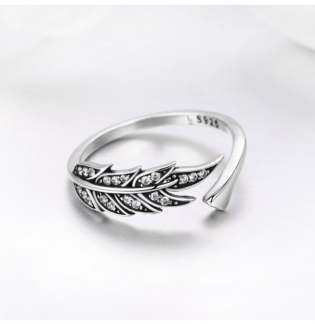 Adjustable Ring | Beautiful Silver Leaves Design-State of Style