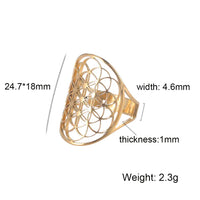 Adjustable Ring | Flower of Life Design | Versatile Jewellery-925 Silver-State of Style