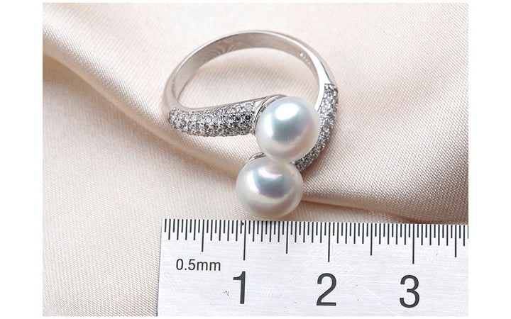 Adjustable Ring | Natural Freshwater Pearls | Elegant Statement Jewellery-State of Style