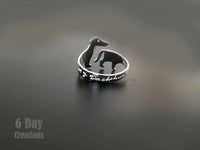 Adjustable Silver Dachshund Ring | Cute Dog Design-State of Style