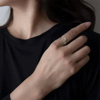 Adjustable Silver Dachshund Ring | Cute Dog Design-State of Style