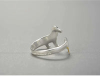 Adjustable Silver Dachshund Ring | Cute Dog Design-State of Style