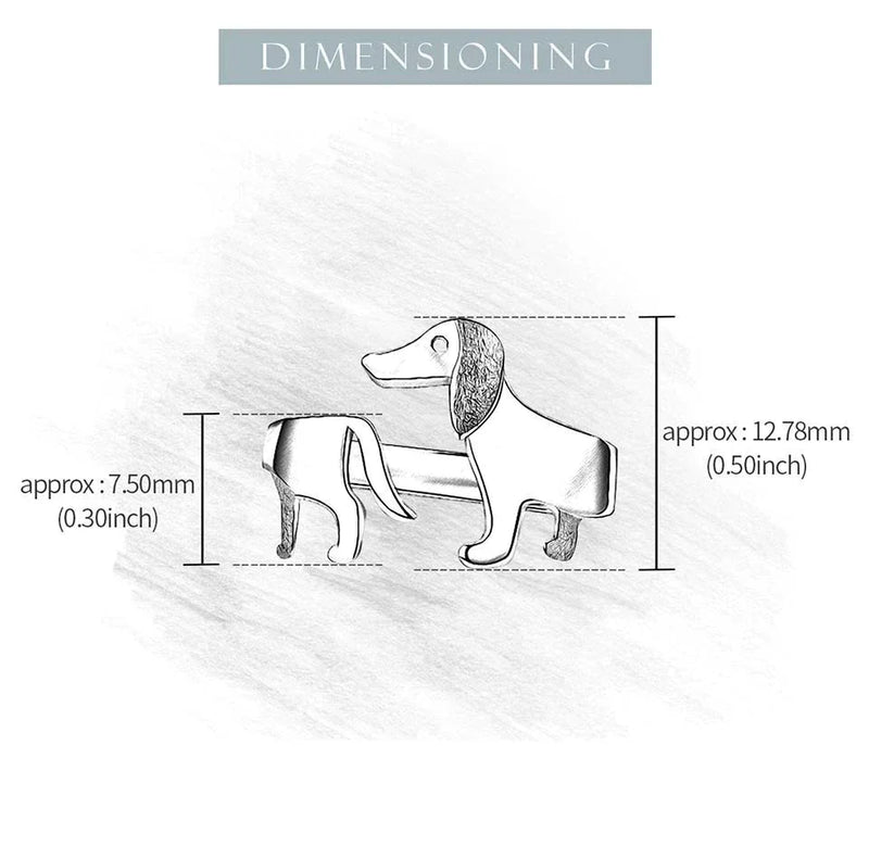 Adjustable Silver Dachshund Ring | Cute Dog Design-State of Style