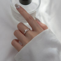 Adjustable Silver Ring With Zirconia | Elegant Jewellery-State of Style
