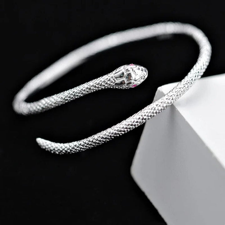 Adjustable Silver Snake Bracelet-State of Style