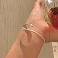 Adjustable Silver Snake Bracelet-State of Style