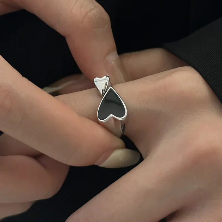 Adjustable Symmetrical Heart Ring – Evelyn-State of Style