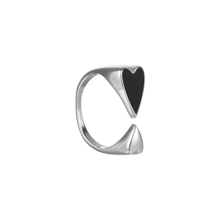 Adjustable Symmetrical Heart Ring – Evelyn-State of Style