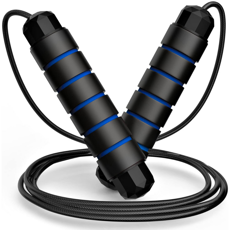 Adjustable Tangle-Free Skipping Rope for Fitness-Blue-State of Style