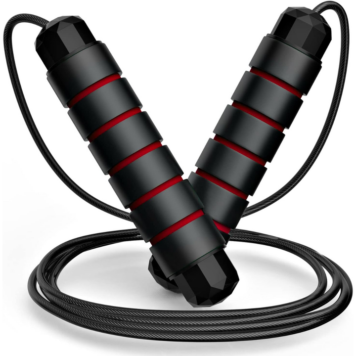 Adjustable Tangle-Free Skipping Rope for Fitness-Red-State of Style