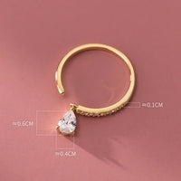 Adjustable Teardrop Ring – Isaline-Gold-State of Style