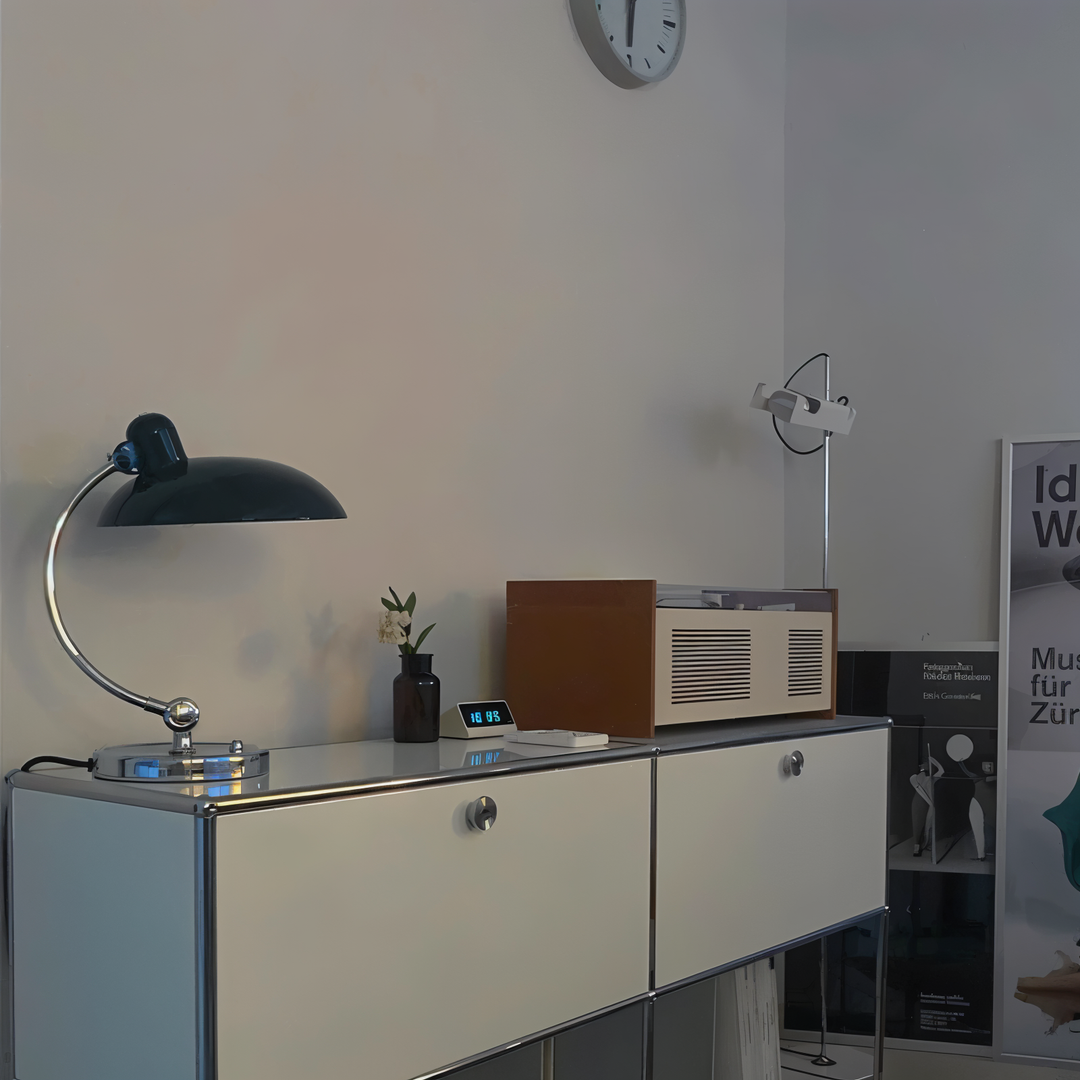 Adjustable Vintage Iron Desk Lamp – Virella-Black-State of Style