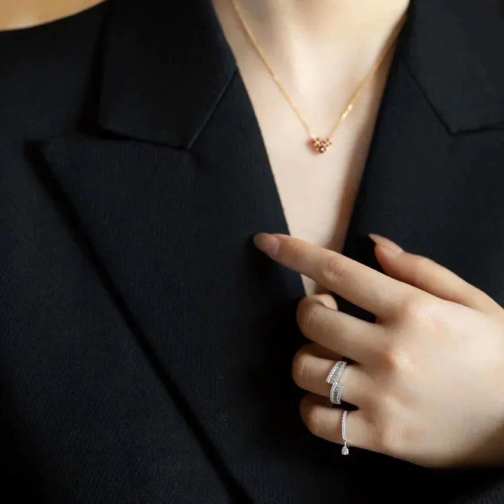 Adjustable Water Drop Ring - Isaline-Gold-State of Style