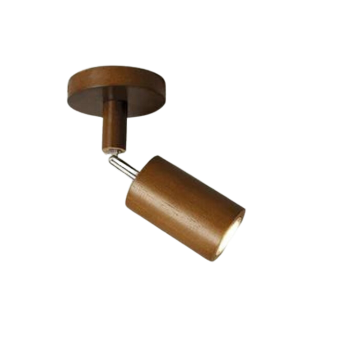 Adjustable Wooden Ceiling Spotlight - EcoLux-Walnut-1-Warm Wit-State of Style