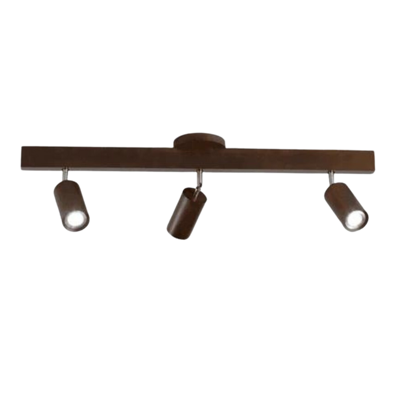 Adjustable Wooden Ceiling Spotlight - EcoLux-Walnut-3-Warm Wit-State of Style