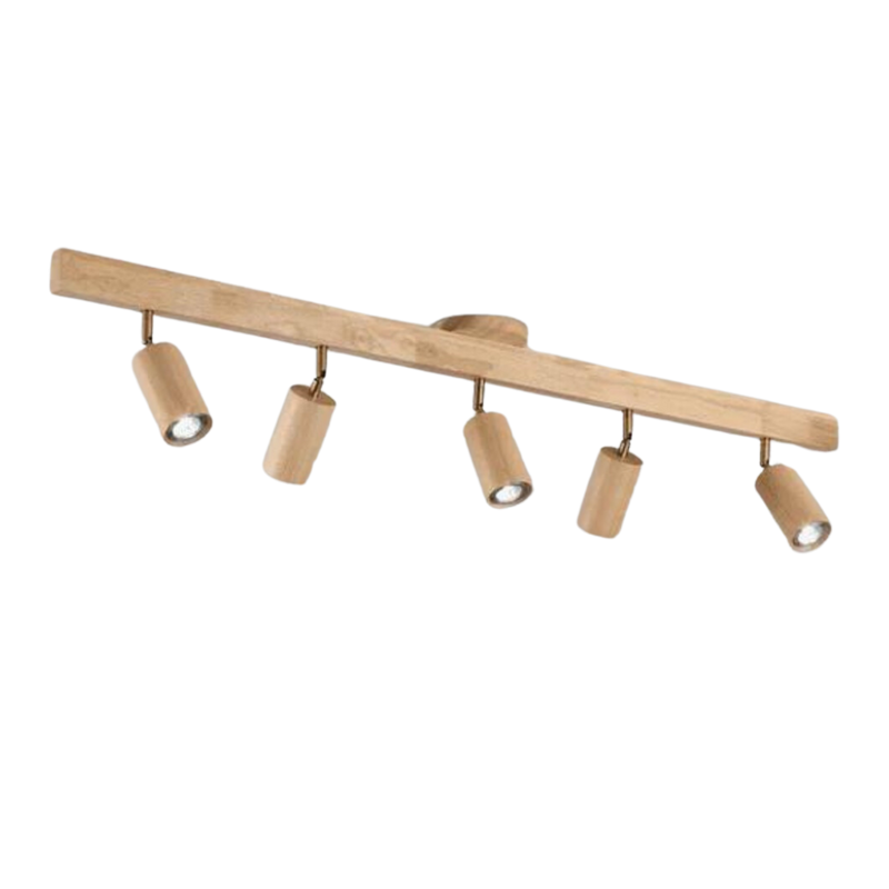 Adjustable Wooden Ceiling Spotlight - EcoLux-White Oak-1-Warm Wit-State of Style