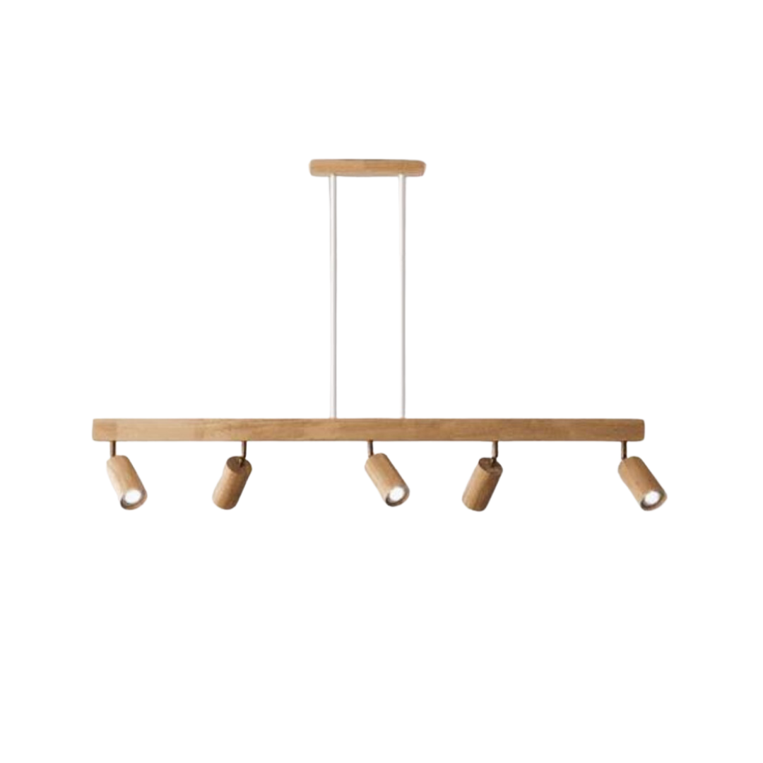 Adjustable Wooden Ceiling Spotlight - EcoLux-White Oak-1-Warm Wit-State of Style