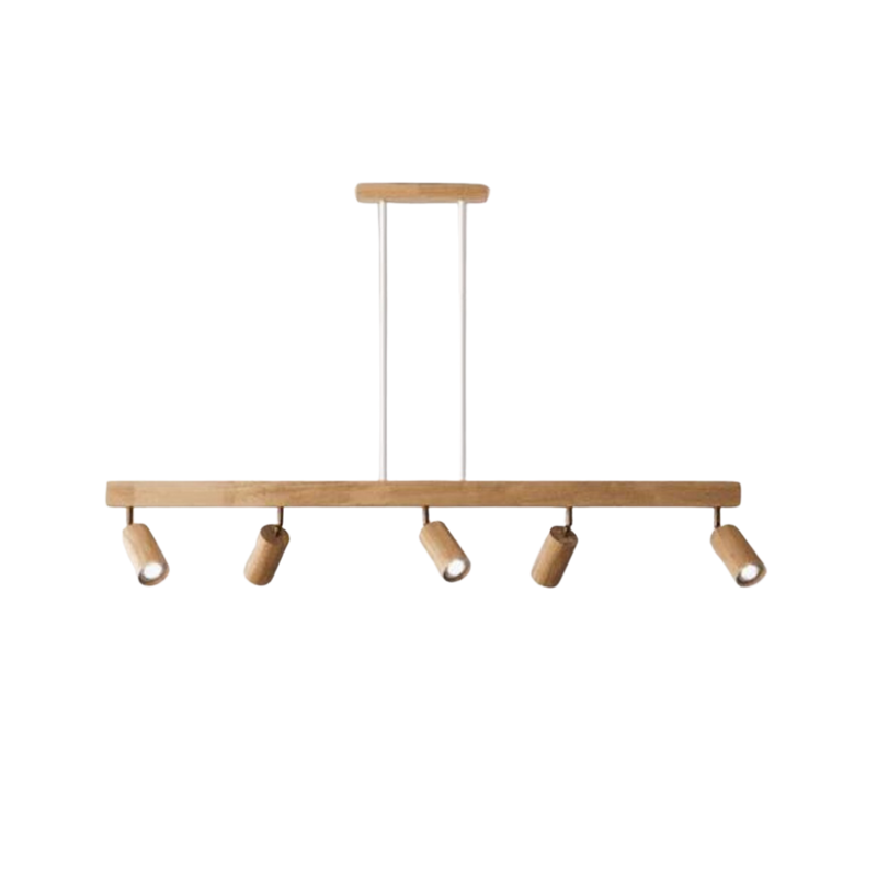 Adjustable Wooden Ceiling Spotlight - EcoLux-White Oak-1-Warm Wit-State of Style