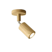 Adjustable Wooden Ceiling Spotlight - EcoLux-White Oak-1-Warm Wit-State of Style