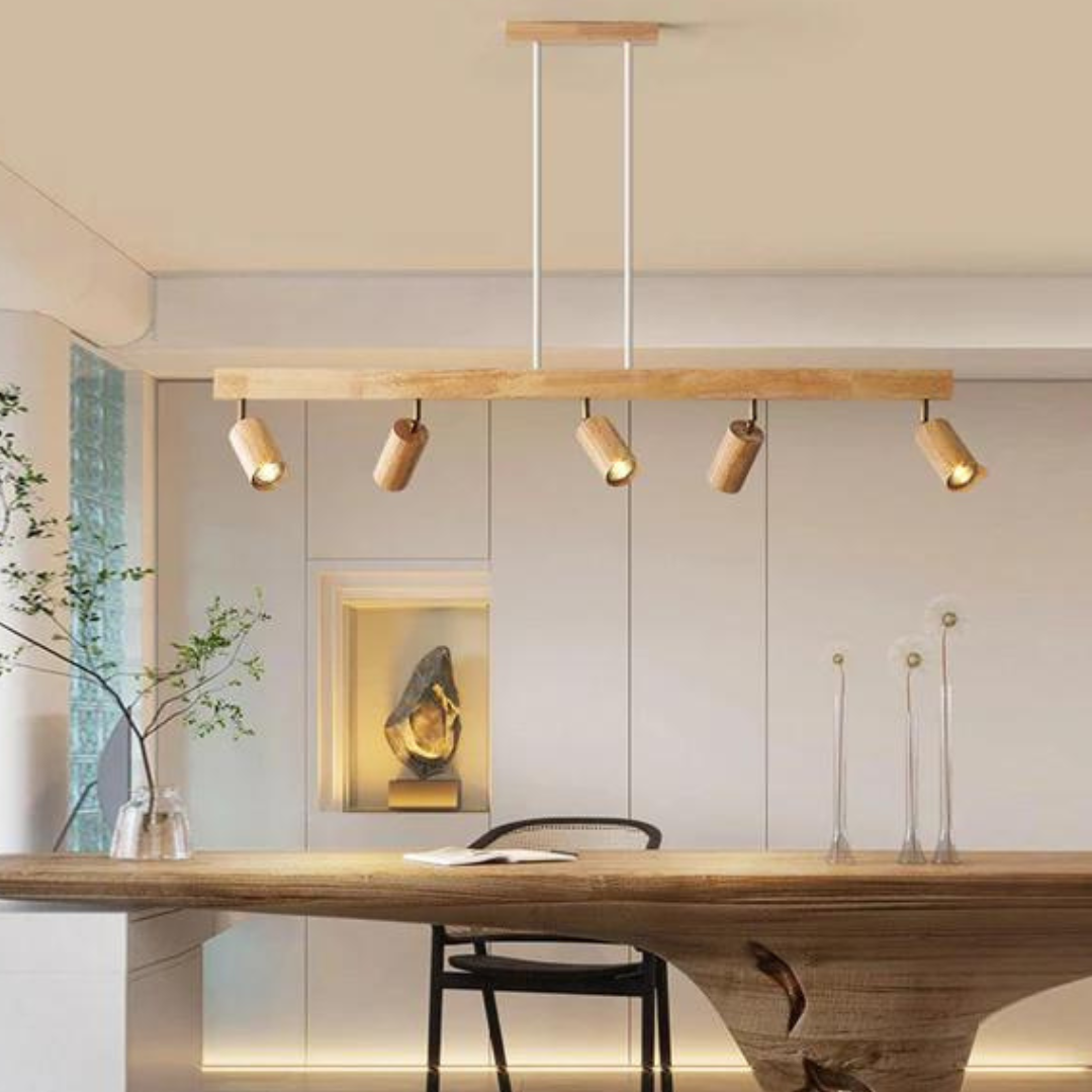 Adjustable Wooden Ceiling Spotlight - EcoLux-White Oak-1-Warm Wit-State of Style
