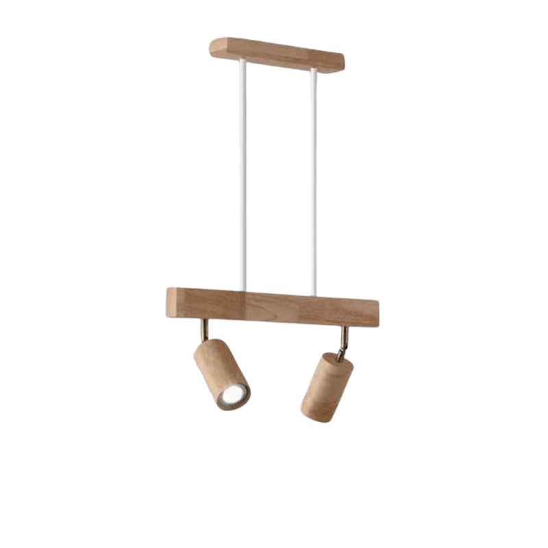 Adjustable Wooden Ceiling Spotlight - EcoLux-White Oak-1-Warm Wit-State of Style