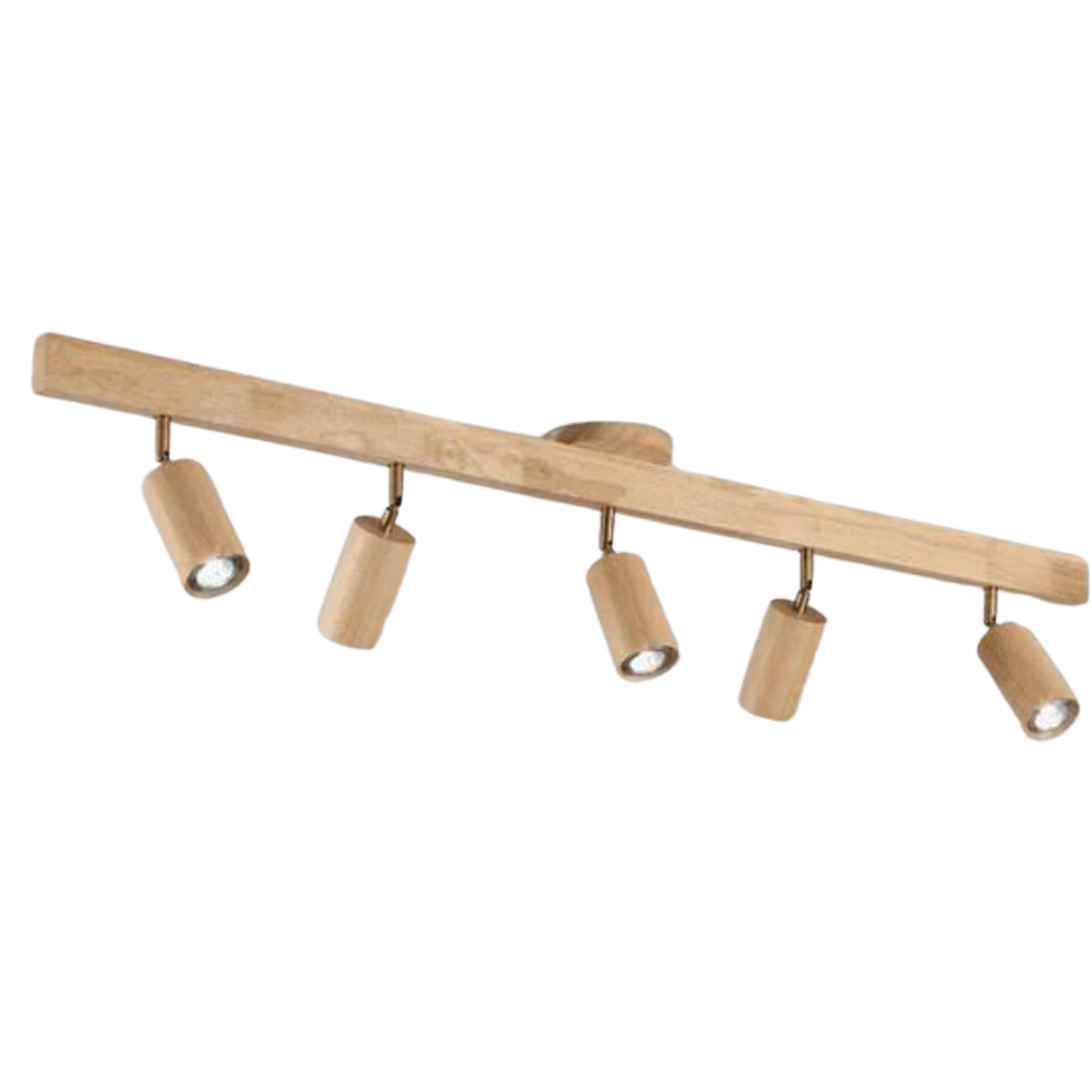 Adjustable Wooden Ceiling Spotlight - EcoLux-White Oak-1-Warm Wit-State of Style