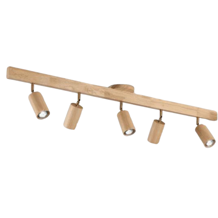 Adjustable Wooden Ceiling Spotlight - EcoLux-White Oak-1-Warm Wit-State of Style