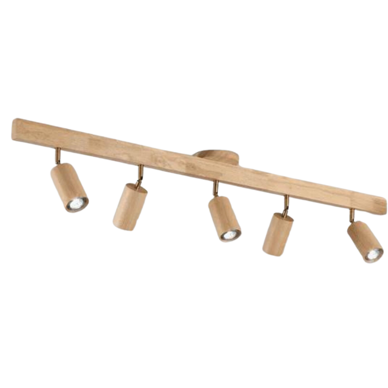 Adjustable Wooden Ceiling Spotlight - EcoLux-White Oak-1-Warm Wit-State of Style
