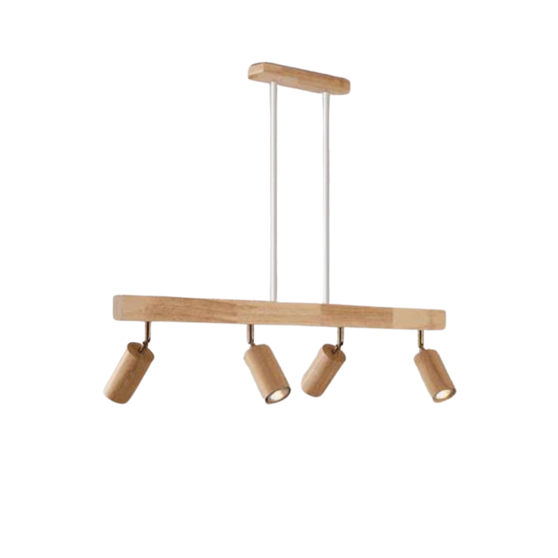 Adjustable Wooden Ceiling Spotlight - EcoLux-White Oak-1-Warm Wit-State of Style