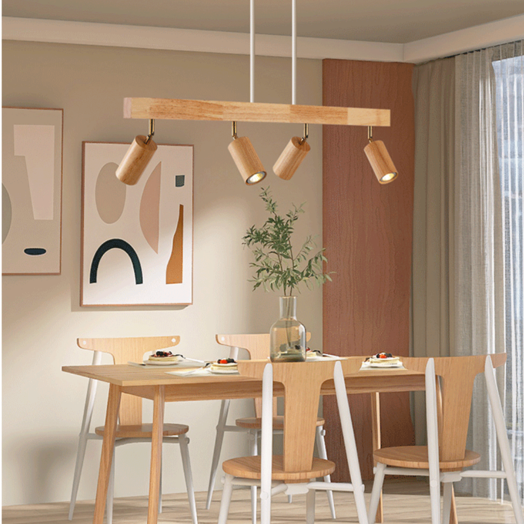 Adjustable Wooden Ceiling Spotlight - EcoLux-White Oak-1-Warm Wit-State of Style