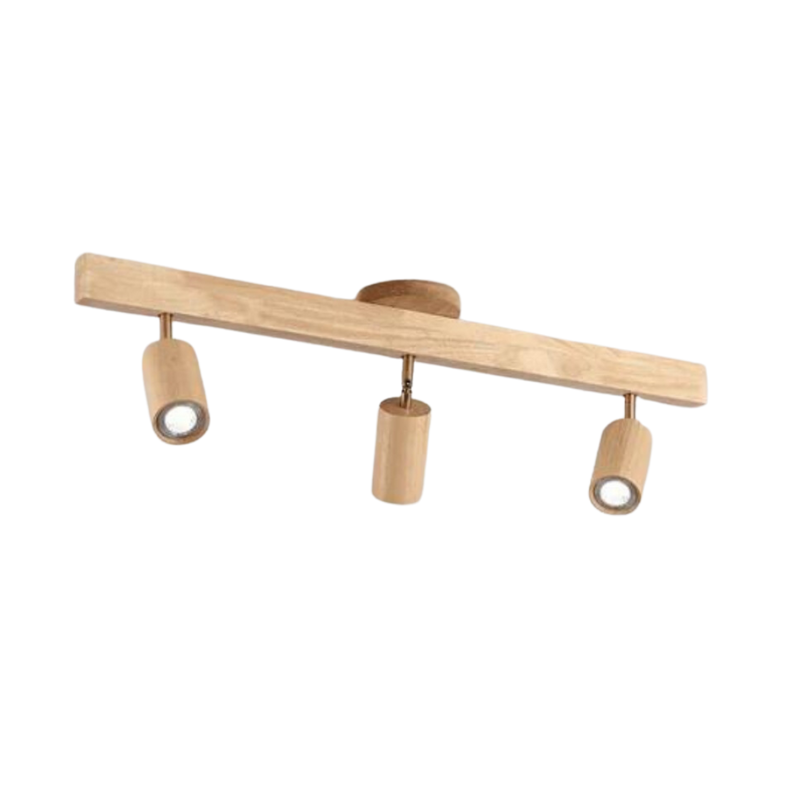 Adjustable Wooden Ceiling Spotlight - EcoLux-White Oak-3-Warm Wit-State of Style