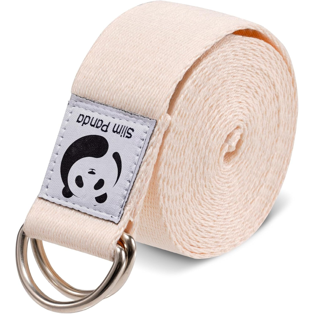 Adjustable Yoga Strap for Stretching-Beige-180.00 cm-State of Style