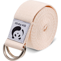 Adjustable Yoga Strap for Stretching-Beige-180.00 cm-State of Style