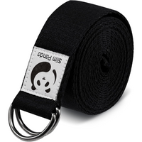 Adjustable Yoga Strap for Stretching-Black-180.00 cm-State of Style