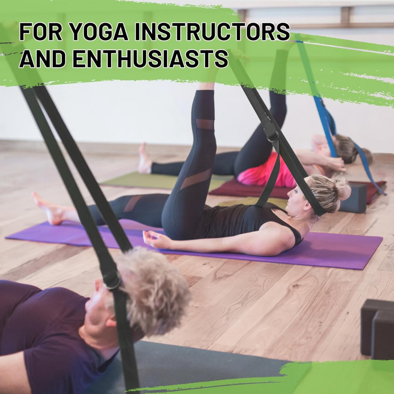 Adjustable Yoga Strap for Stretching-Black-180.00 cm-State of Style