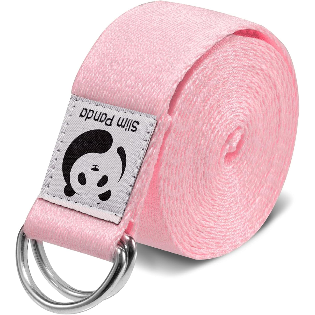 Adjustable Yoga Strap for Stretching-Light Pink-180.00 cm-State of Style