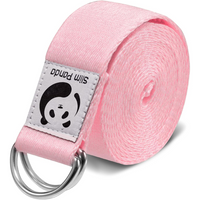 Adjustable Yoga Strap for Stretching-Light Pink-180.00 cm-State of Style