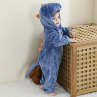 Adorable Animal Baby Onesies - SnugglePals-Blue Dinosaur-70 (0–6 months)-State of Style
