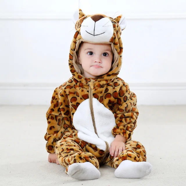 Adorable Animal Baby Onesies - SnugglePals-Leopard-70 (0–6 months)-State of Style