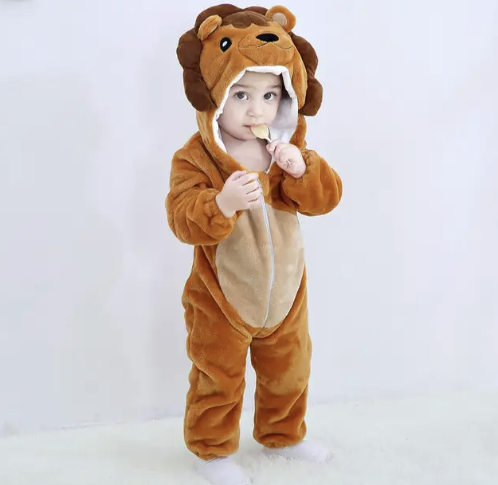 Adorable Animal Baby Onesies - SnugglePals-Lion-70 (0–6 months)-State of Style