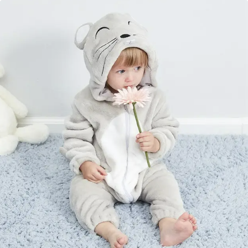 Adorable Animal Baby Onesies - SnugglePals-Mouse-70 (0–6 months)-State of Style