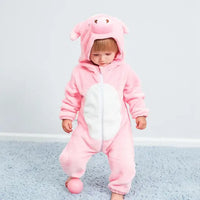 Adorable Animal Baby Onesies - SnugglePals-Pink Pig-70 (0–6 months)-State of Style