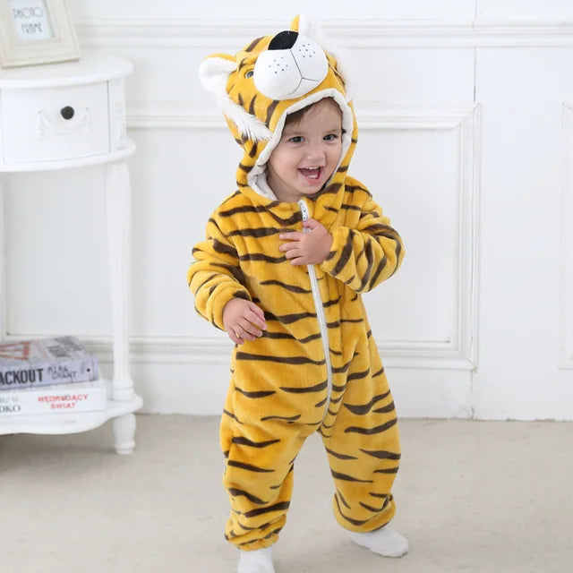 Adorable Animal Baby Onesies - SnugglePals-Tiger-70 (0–6 months)-State of Style