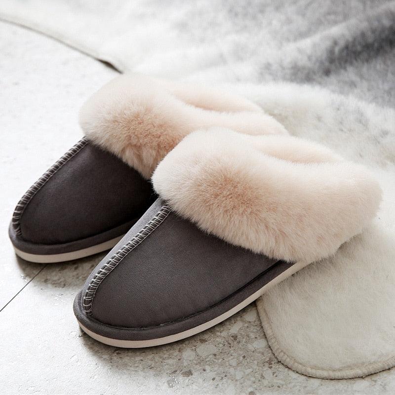 AdriansSlippers – Women's House Slippers-Light Grey-5.0 - 6.0-State of Style