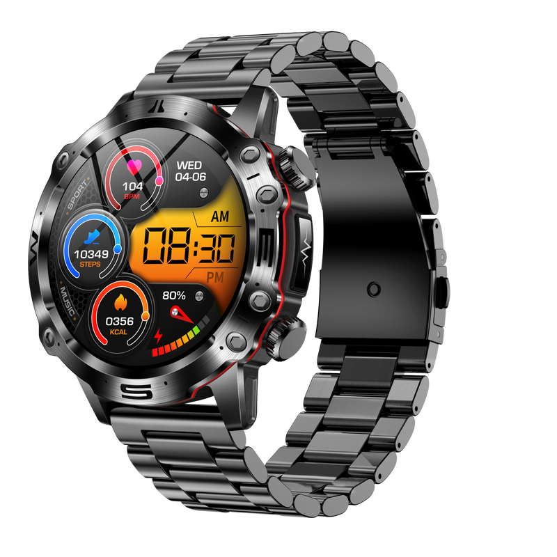 Advanced Health and Sports Smartwatch - VitalTrack-Black-State of Style
