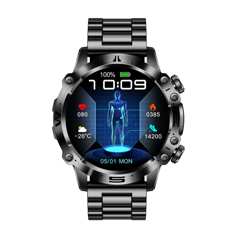 Advanced Health and Sports Smartwatch - VitalTrack-Black-State of Style